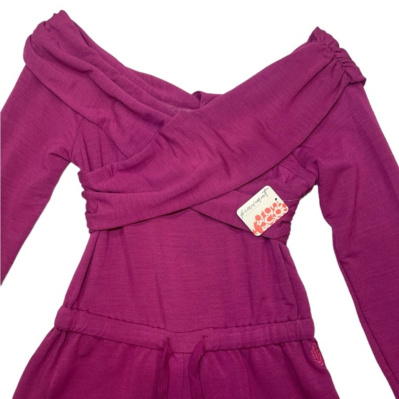 Free People FP Movement Love Spell Romper One-Piece Long Sleeve Size Small NEW - Picture 6 of 15